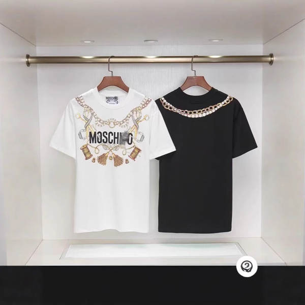 Versão correta 2025 Moody's Moss Pequeno Urso Impressão Logo Coroa Coroa Curta T-Shirt Homem Novo Modelo
