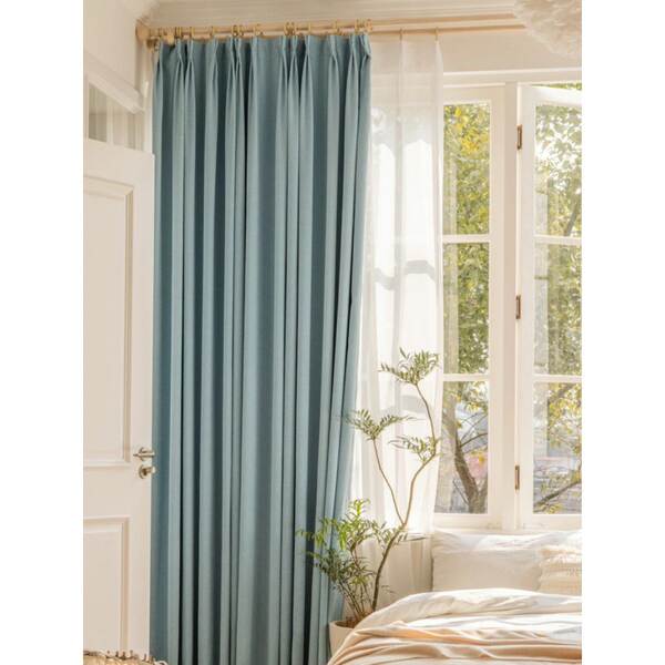 Armazenamento disponível Diversidade de cor pura 100% de cobertura de tecido de cortinas