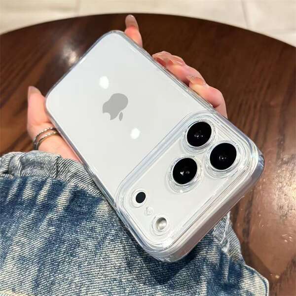 Capa Espacial Transparente para iPhone 17 Promax Apple 16e/17pro Soft Shell 17air