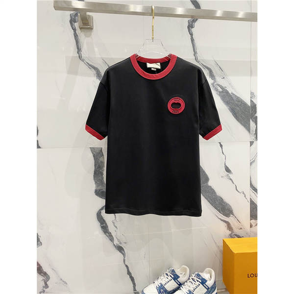 1.1 Versão correta Moncho 2025 Primavera Novo SLP Mu Mu Mu G Casa CUC Duplo G Tapeamento de corda curta T-shirt Homens e Mulheres