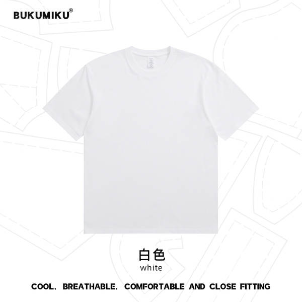 230 gramas de algodão puro de manga curta para homens T-shirt personalizado de cor pura Lonely indie logo cultura T-shirt