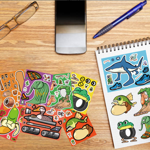 Puzzle de Adesivo para Crianças