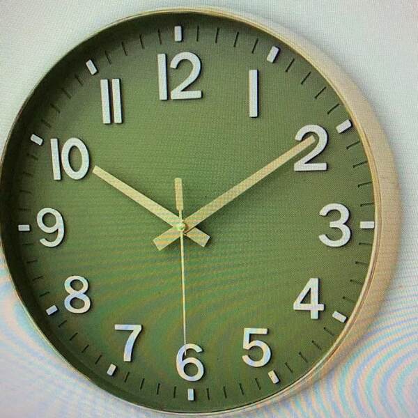 12 polegadas 30cm silencioso pendurado relógio relógio horário Amazon cross-border pendurado wall clock atacado