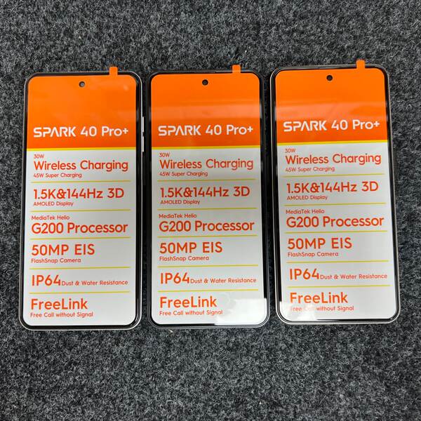 Hot Sell Spark40 Pro+ 6,8 polegadas Android Smartphones 24+512