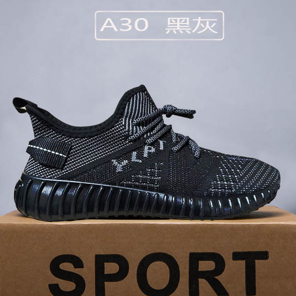 Grandes sapatos de coco para homens e mulheres do mesmo modelo de tecelagem de tela de sapatos de esportes transfronteiriços fábrica de sapatos de corrida com 100 peças básicas em dinheiro