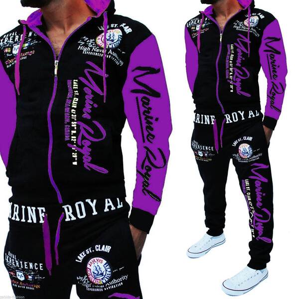 Comércio Exterior Transfronteiriço Modelos masculinos de moda duas camisetas esportivas de chapéus e calças de chapéus com grande quantidade de dinheiro