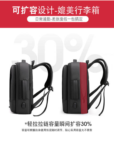 Mochila Masculina Expansível