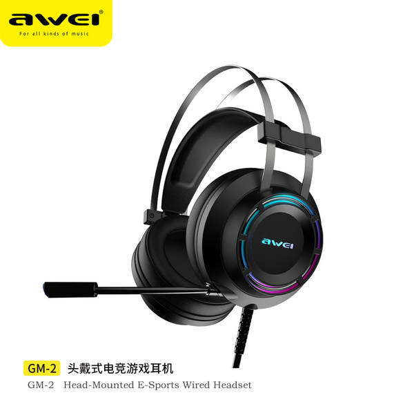 GM-1/GM-2/GM-3 Gaming Wired Headphones Fone de ouvido para jogos