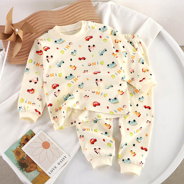 Conjunto de pijama de algodão para crianças