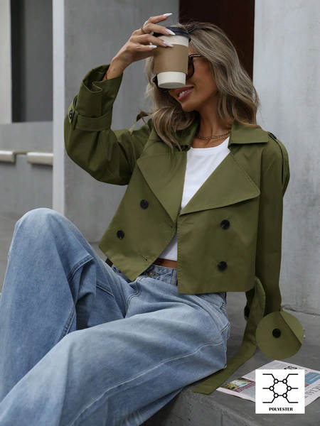 Jaqueta feminina de inverno curta
