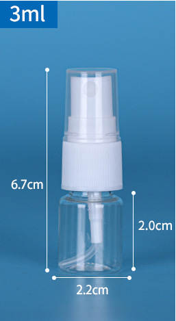 Venda por atacado 30ml/50ml/100ml garrafa de pulverização Pequena garrafa de pulverização de maquiagem garrafa de distribuição de perfume transparente PET garrafa de plástico