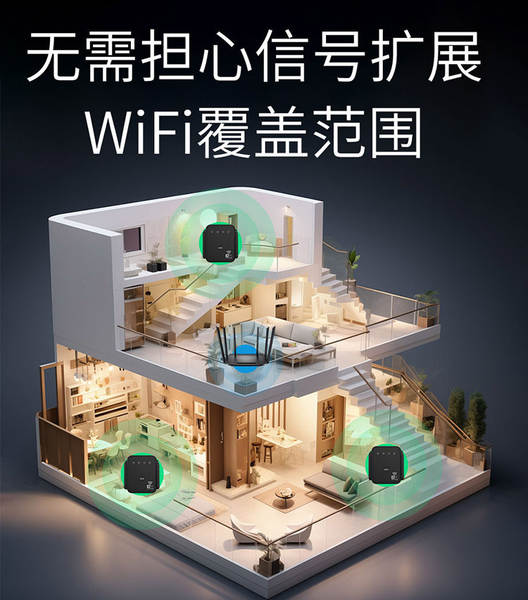 1200M Amplificador de sinal de rede Wi-Fi sem fio 5G Router Router Amplificador de recepção sem fio