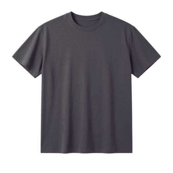 T-shirt masculino de algodão puro de 230 g para homens de verão de 2026 75265.