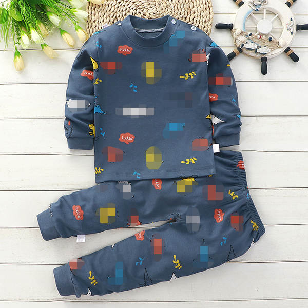 Conjunto de pijama de algodão para crianças