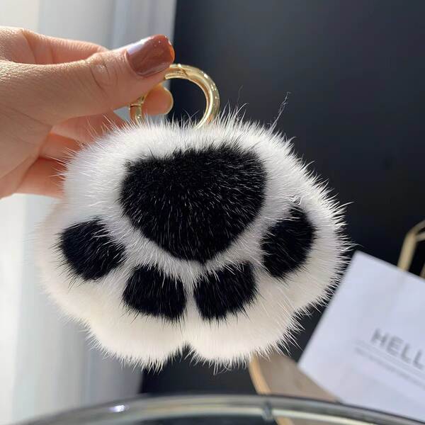 Pulseira de Pelúcia com Forma de Pata de Gato