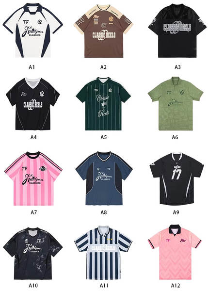 TF personalizado camisa de futebol de rua quadrada super grande design camisa de futebol de alta qualidade