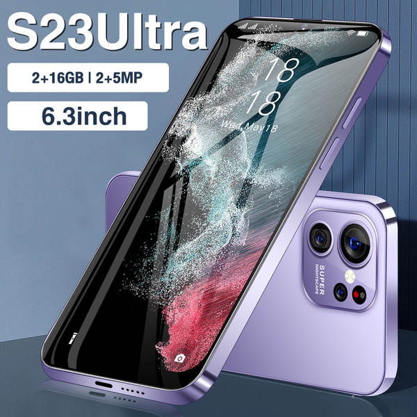 S23Ultra novo 4G rede cross-border cash Android 2 + 16 smartphone de alta definição de 6,3 polegadas