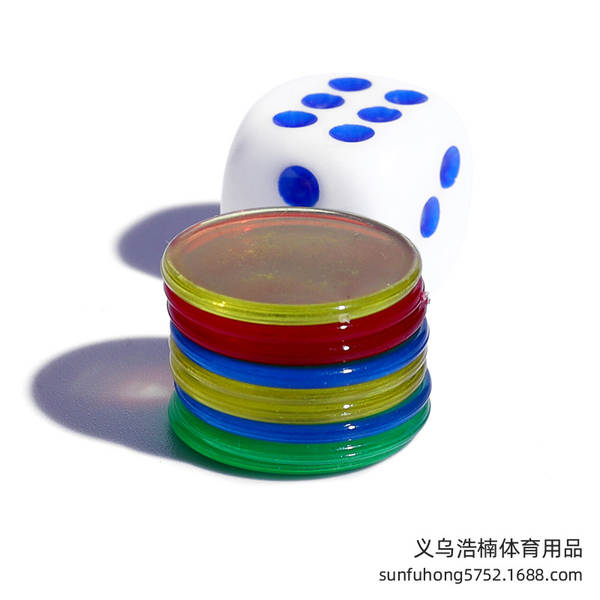 Jogo de codificação de plástico transparente moeda de codificação de cor transparente 19MM Bingo Jogo acessórios de codificação BiNGO