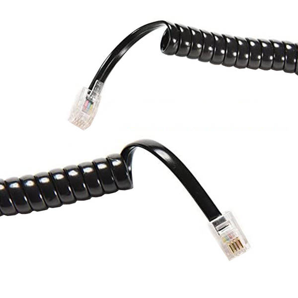 Fio de telefone com conector RJ9