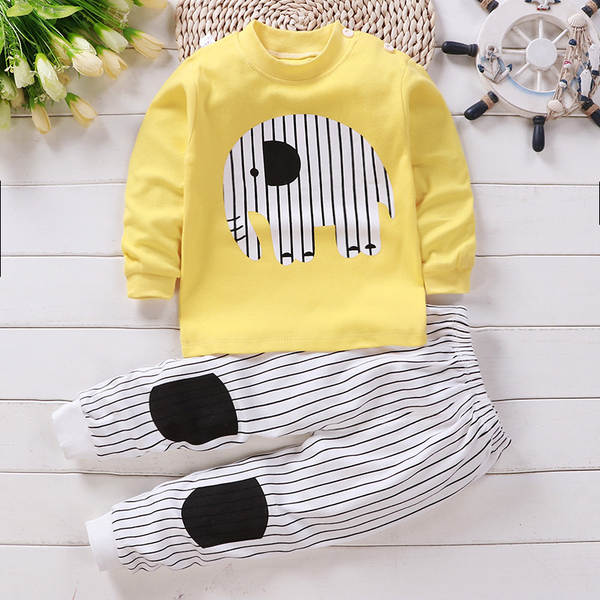 Conjunto de pijama de algodão para crianças