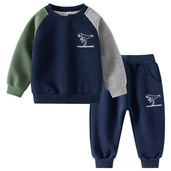 Conjunto Infantil de 2 Peças com Estampa de Dinossauro