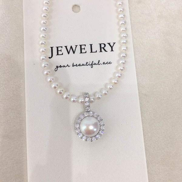 Colar de Pérola com Diamante