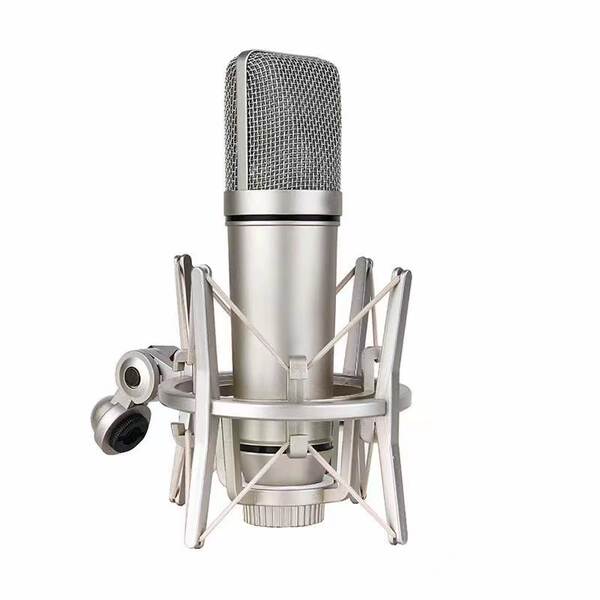 U87 Microfone Capacitativo Full Set de Telescópio de Metal Transmissor de Gravação ao Vivo Equipamento de Gravação 103 Transdutores de áudio