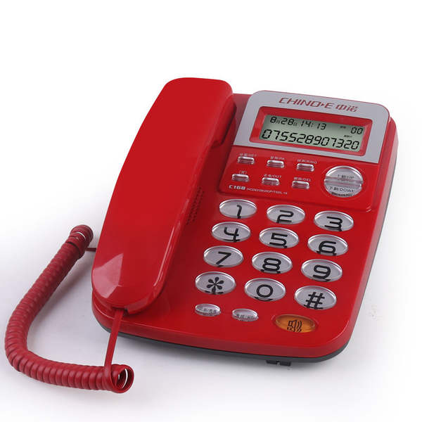 C168 cabos telefônicos fixos para escritório de escritório sem bateria para negócios domésticos