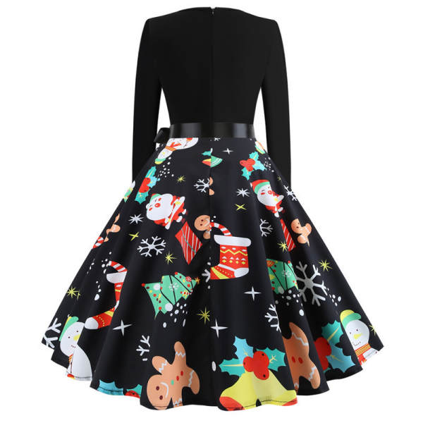 Vestido de neve com flores de inverno