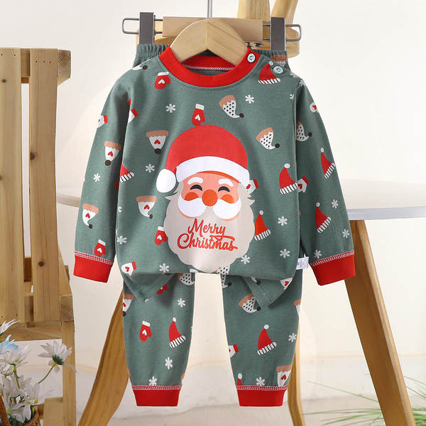 Conjunto de pijama de algodão para crianças