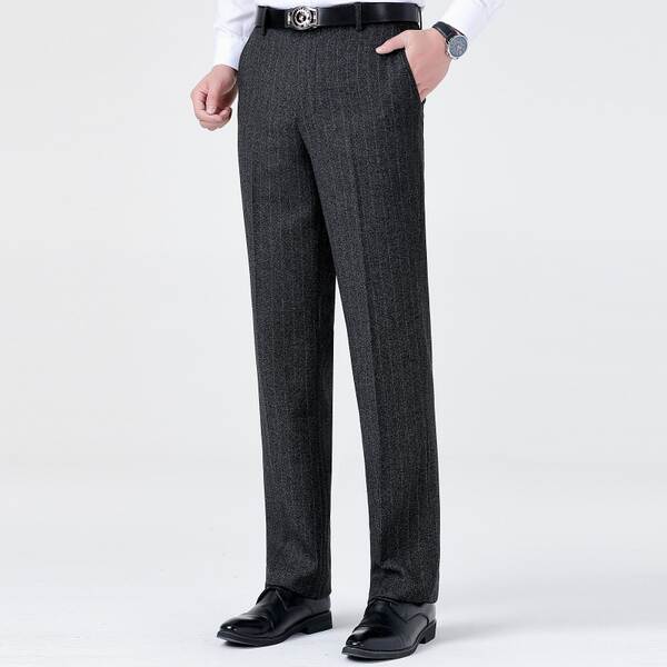 Calça social masculina de lã