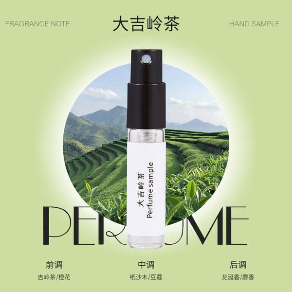 3ml Pequeno Perfumado Q Versão Cartão de Teste Homem Dama Permanente Natural Fragrância Portátil Presente Noite de Venda ao Varejo