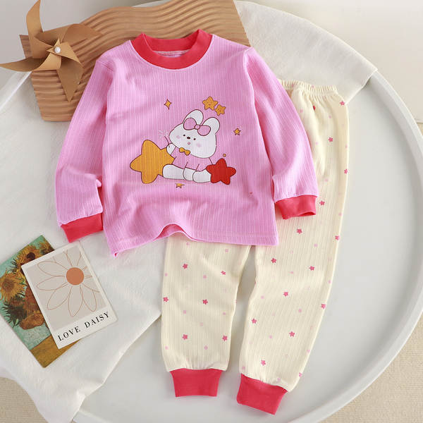 Conjunto de pijama de algodão para crianças