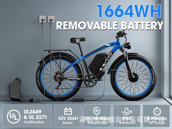 Fabricante atacado Ebycco bicicletas elétricas de dupla unidade 24*4.0 carrinho de montanha elétrico gorduroso