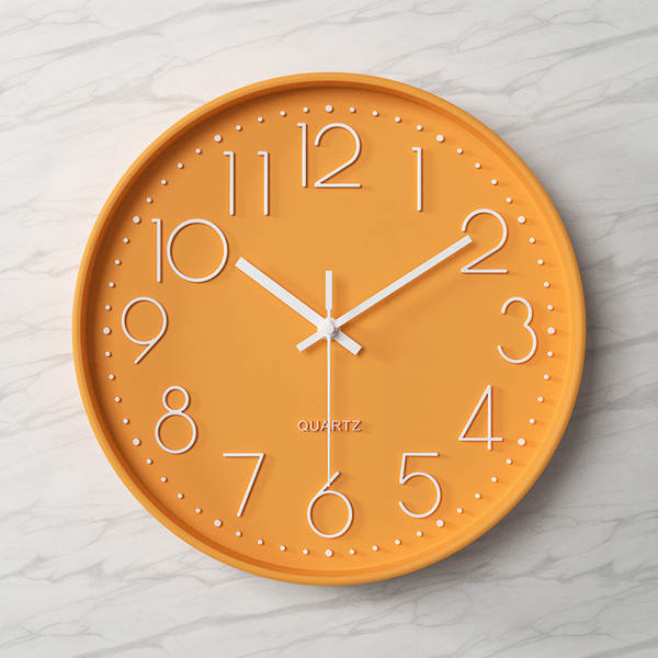 Relógio da sala de estar relógio silencioso relógio simples explosivo relógio da moda da parede relógio da casa estereoscópico 30cm relógio de pedra