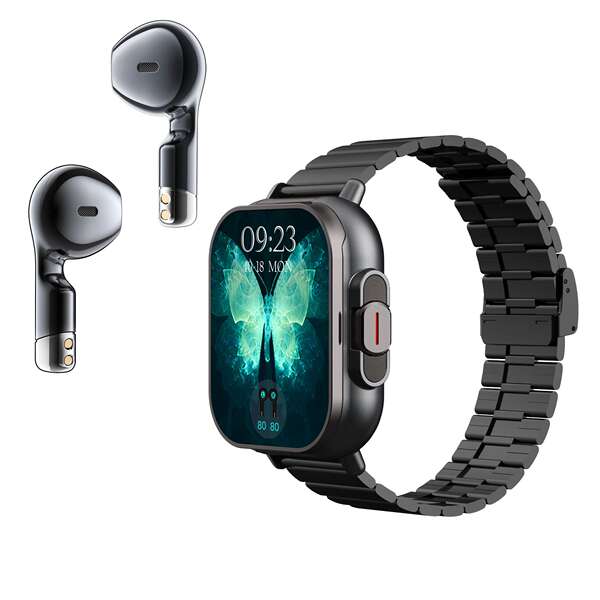 Relógio inteligente transfronteiriço D8 tws dois em um fones de ouvido Bluetooth de 2 polegadas de tela cheia de toque para chamadas de movimento musical