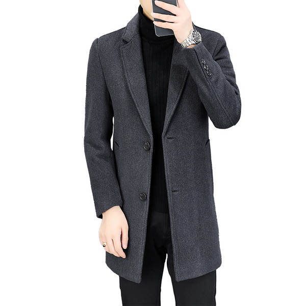 Casaco de lã masculino