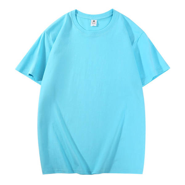 180g T-shirts de algodão puro para homens T-shirts culturais puros personalizados T-shirts de trabalho impressos logo atacado