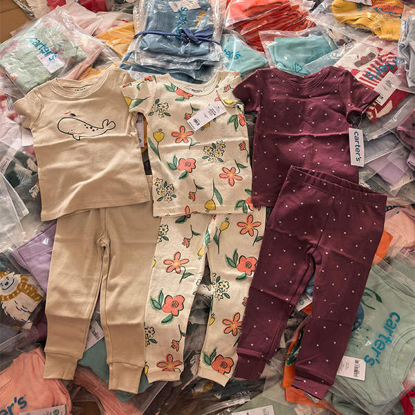 Car*ters nova roupa de casa para crianças 2 peças de roupa de cama para bebês de algodão puro