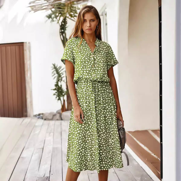 Vestido da Amazon para o verão de 2026 com mangas curtas