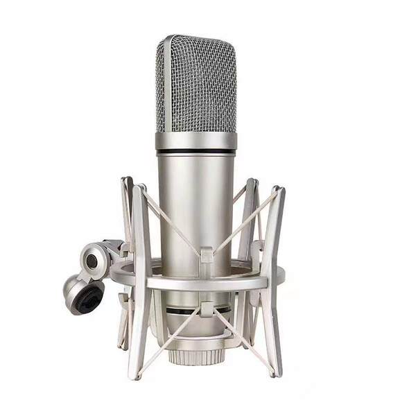 U87 Microfone Capacitativo Full Set de Telescópio de Metal Transmissor de Gravação ao Vivo Equipamento de Gravação 103 Transdutores de áudio