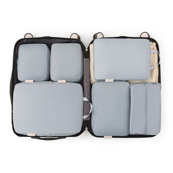 Sacos de memória de viagem de seis peças de compressão de roupas embalagem de bagagem de alta capacidade embalagem de lavagem embalagem de limpeza