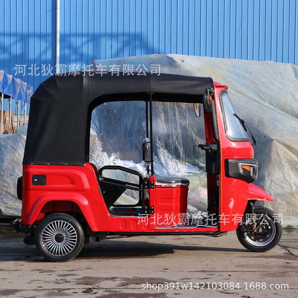 TUK-TUK Transfronteiriço Tricolor Elétrico África Índia Passageiro Turco Bajaj Modelo de combustível Tricolor