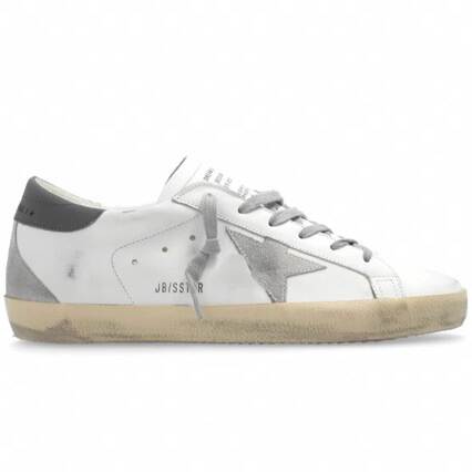 Sapato casual branco de couro