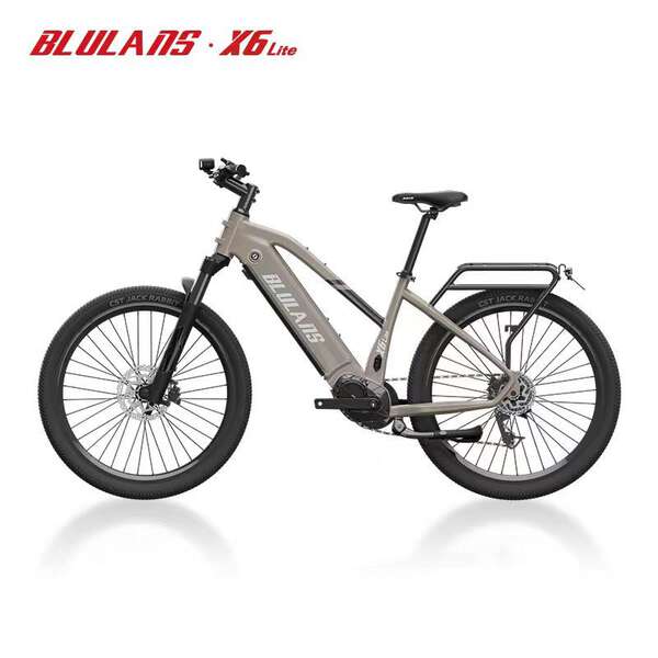 Blulans Blu-ray elétrico assistido mountainbike X6lite motor intermediário 250w viagem de longa distância 36v20ah