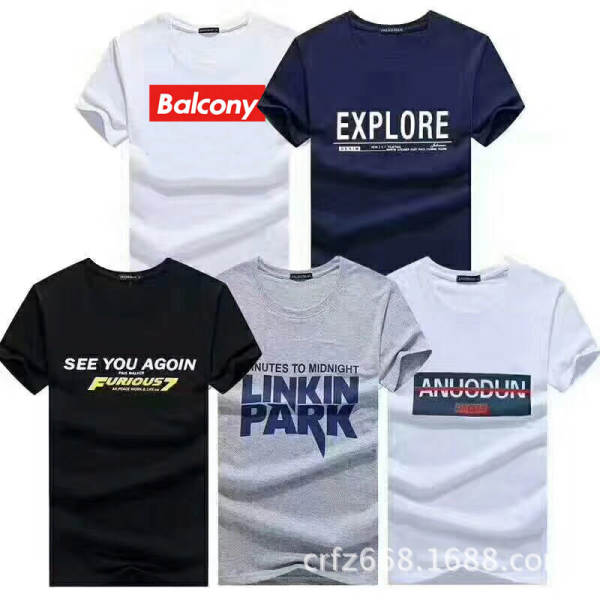 T-shirt masculino de curta-metragem 2024 novo casaco de algodão grosso de verão masculino de meia-metragem de primavera e outono T-shirt masculino