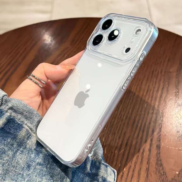 Capa Espacial Transparente para iPhone 17 Promax Apple 16e/17pro Soft Shell 17air