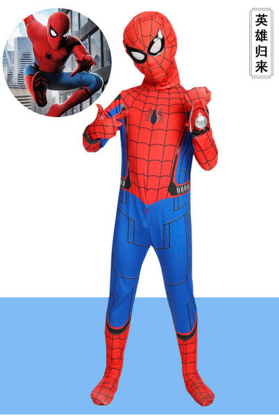 Traje de Cosplay do Homem de Ferro e Spiderman para Criança