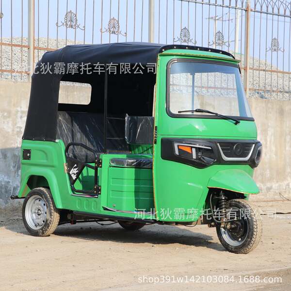 TUK-TUK Transfronteiriço Tricolor Elétrico África Índia Passageiro Turco Bajaj Modelo de combustível Tricolor