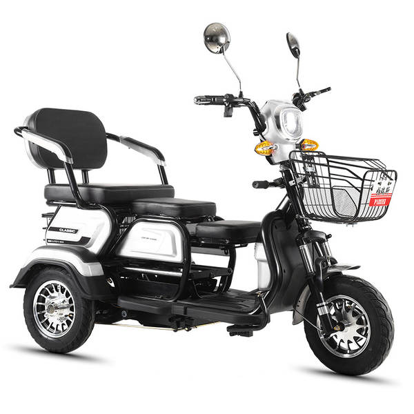 Carro elétrico de três rodas para adultos com caminhão da senhora para transportar crianças velhas e recreação pequeno elétrico de três rodas para o rei
